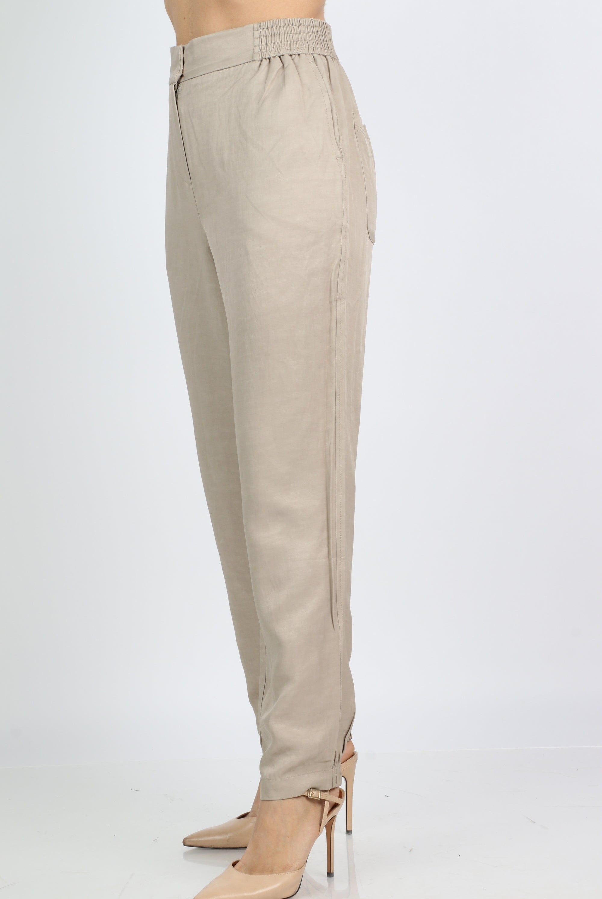 داليدرس بنطلون سادة خصر مرتفع واسع نسائي