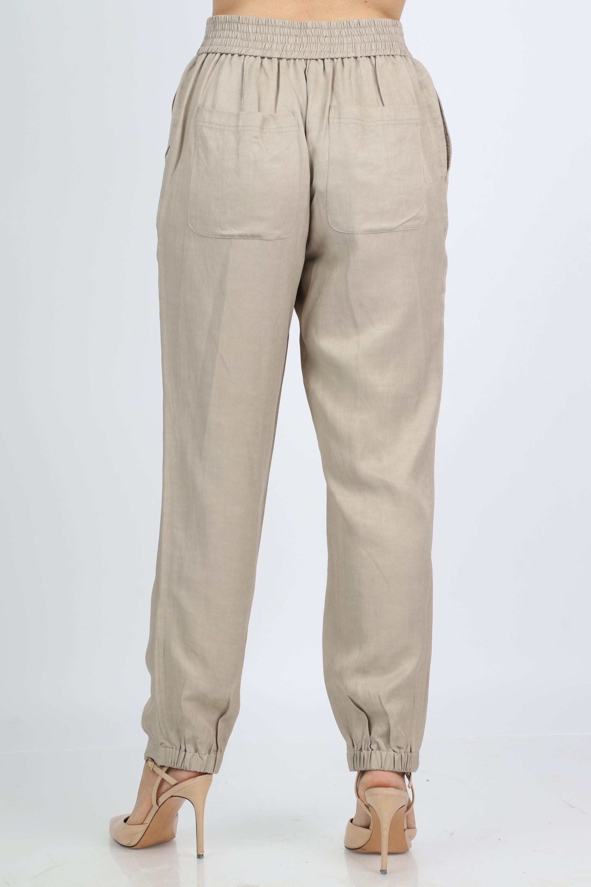 داليدرس بنطلون سادة خصر مرتفع واسع نسائي