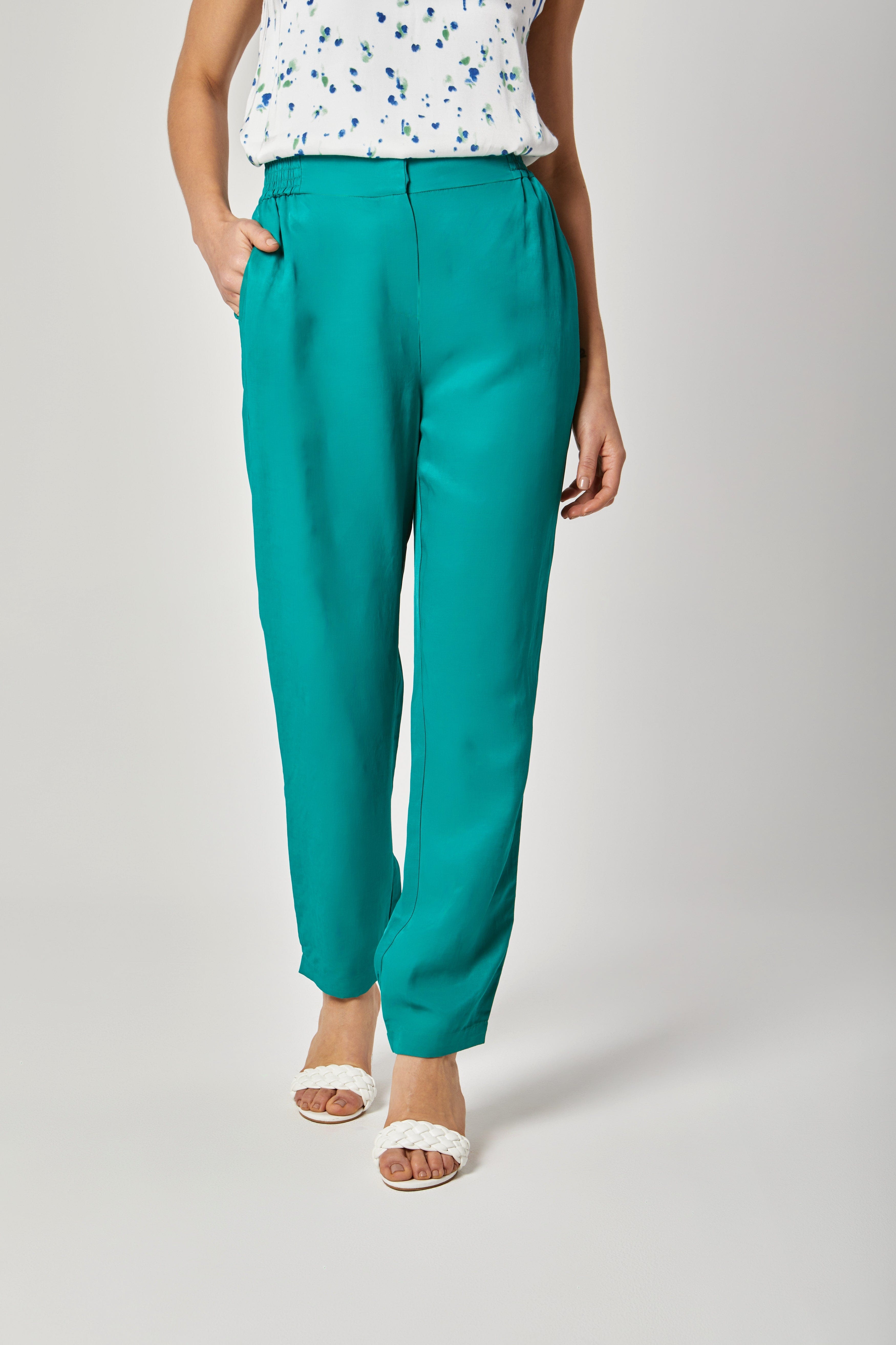 داليدرس بنطلون سادة خصر مرتفع واسع نسائي