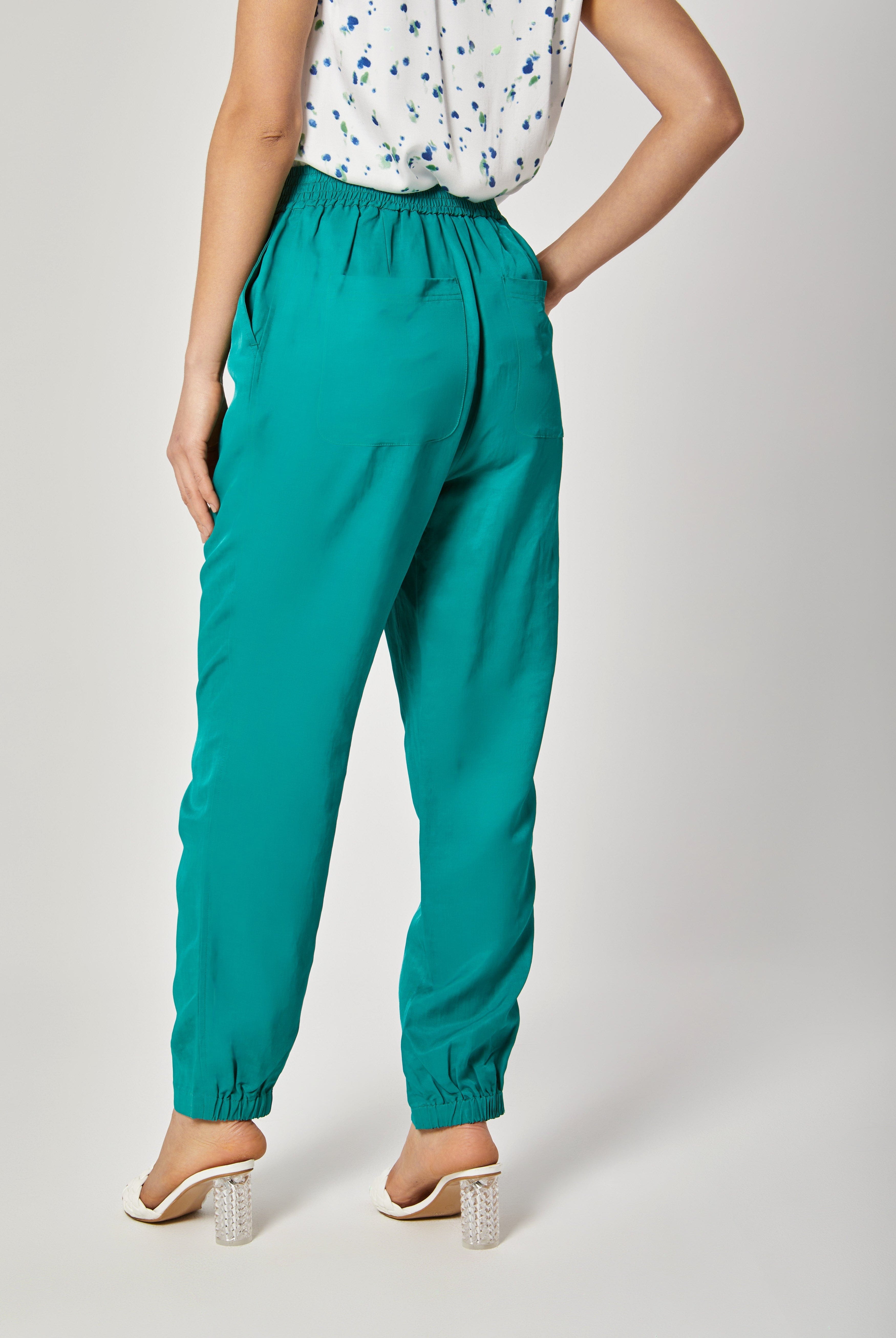 داليدرس بنطلون سادة خصر مرتفع واسع نسائي