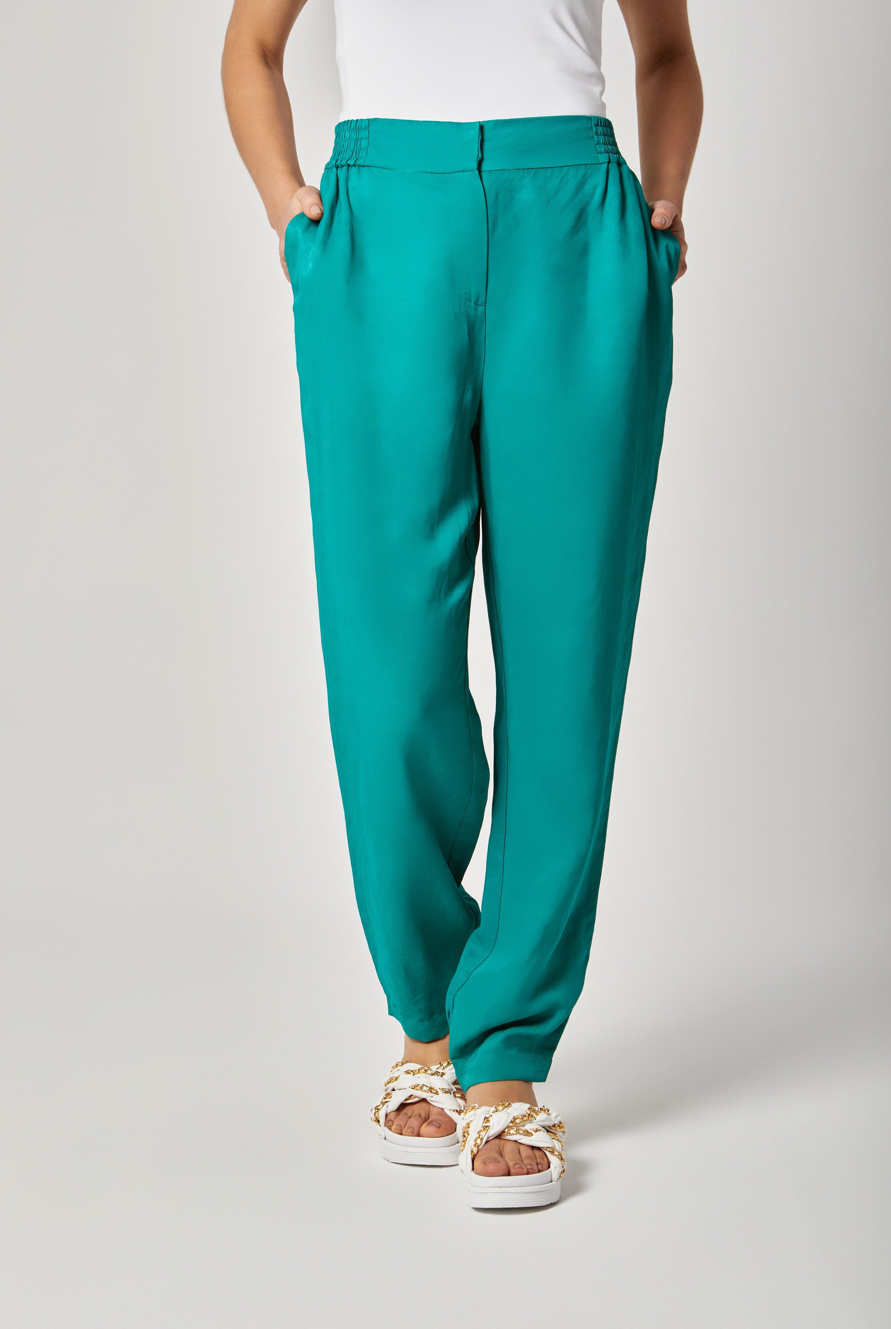 داليدرس بنطلون سادة خصر مرتفع واسع نسائي