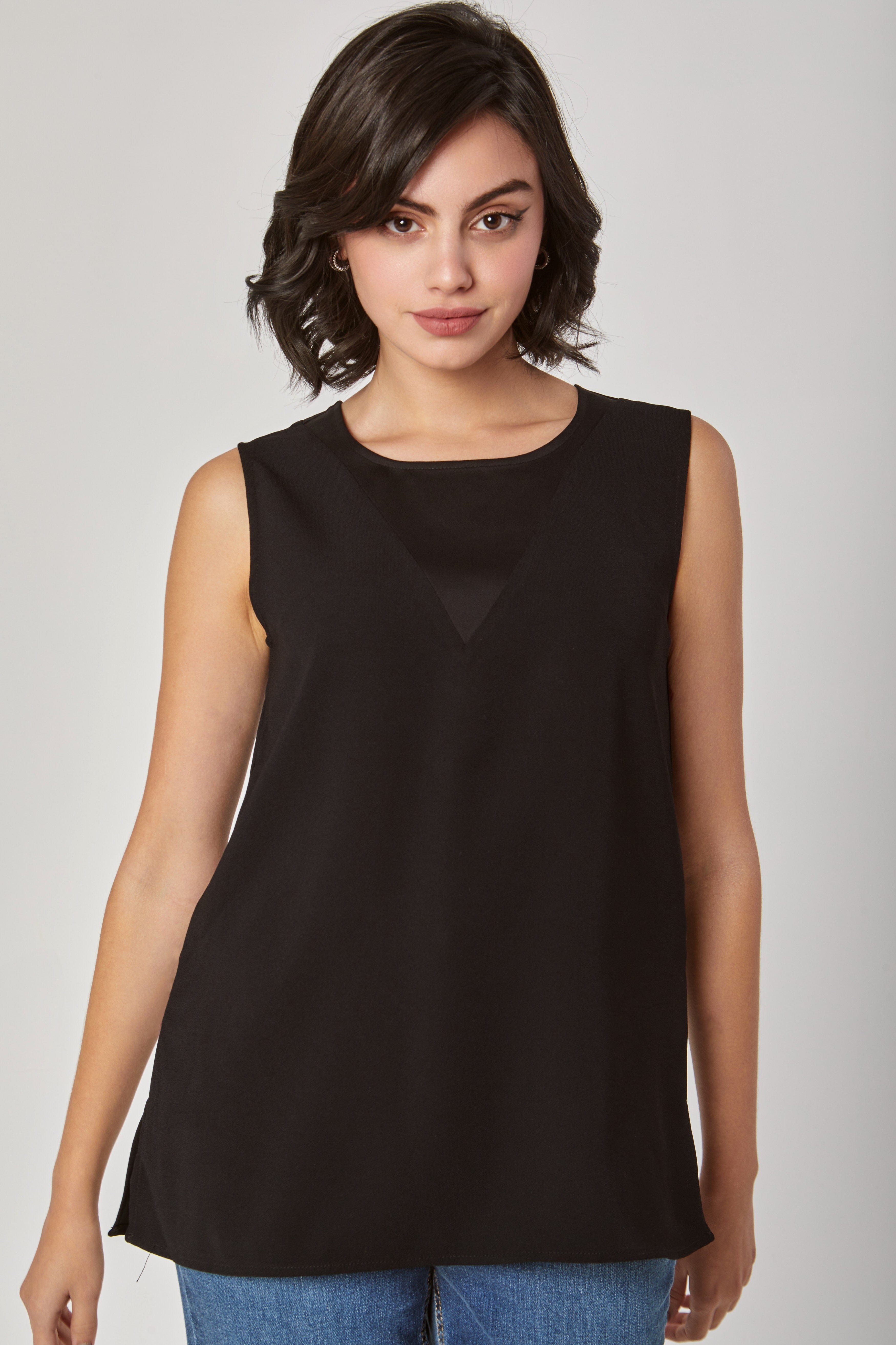 داليدرس بلوزة نسائية سادة بدون أكمام