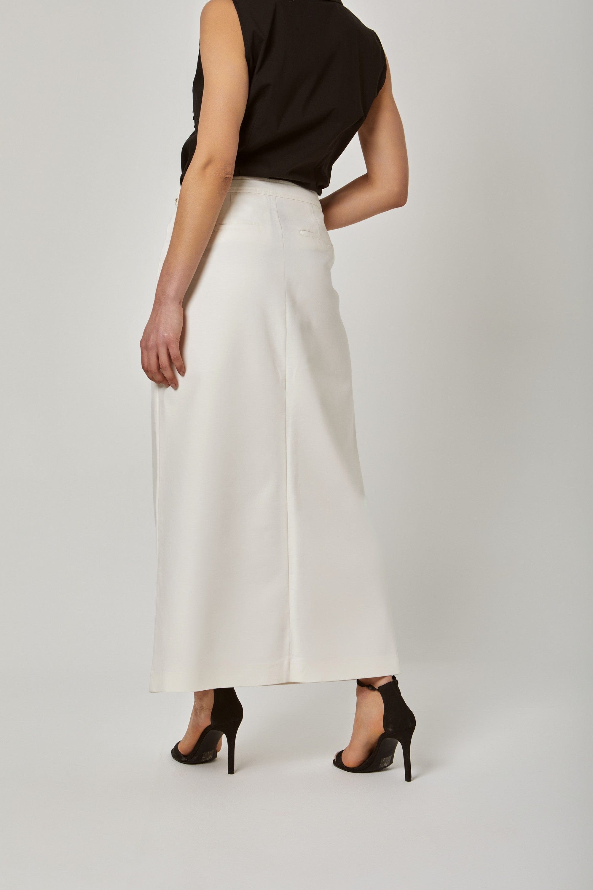 داليدرس تنورة سادة طويلة خصر مرتفعة نسائية