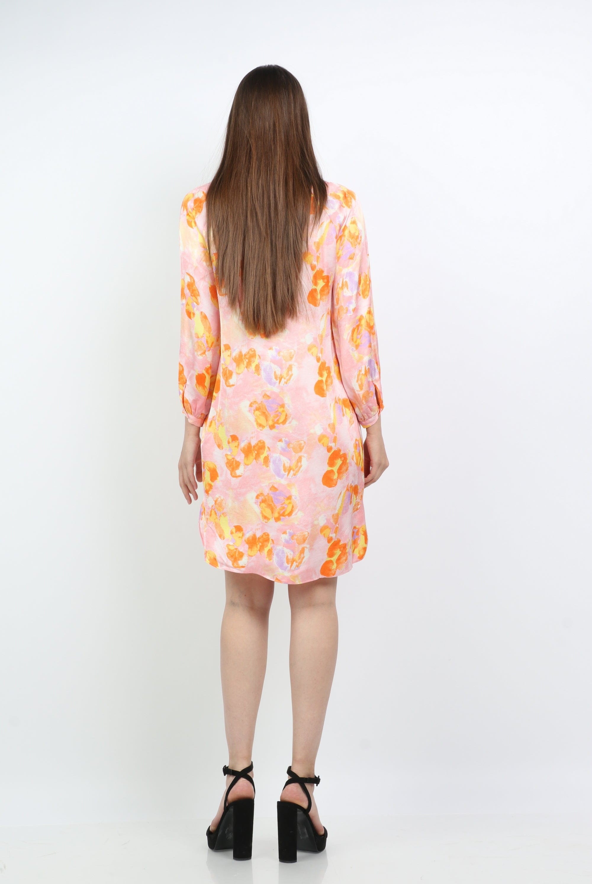 داليدرس تونيك نسائي قصير مفتوح من الجانبين متعدد الألوان