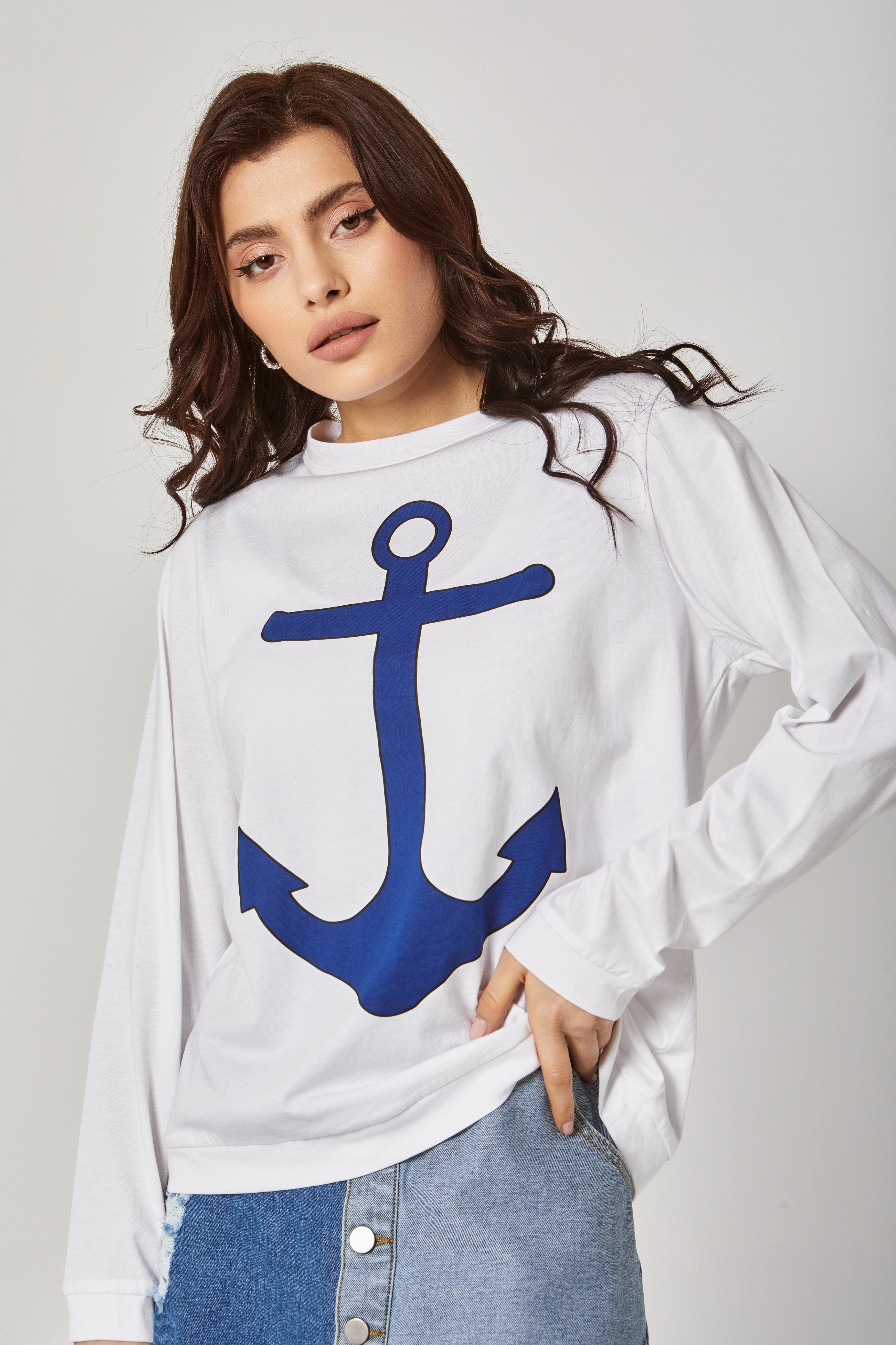 داليدرس تيشيرت أوفر سايز قطن كم طويل نسائي