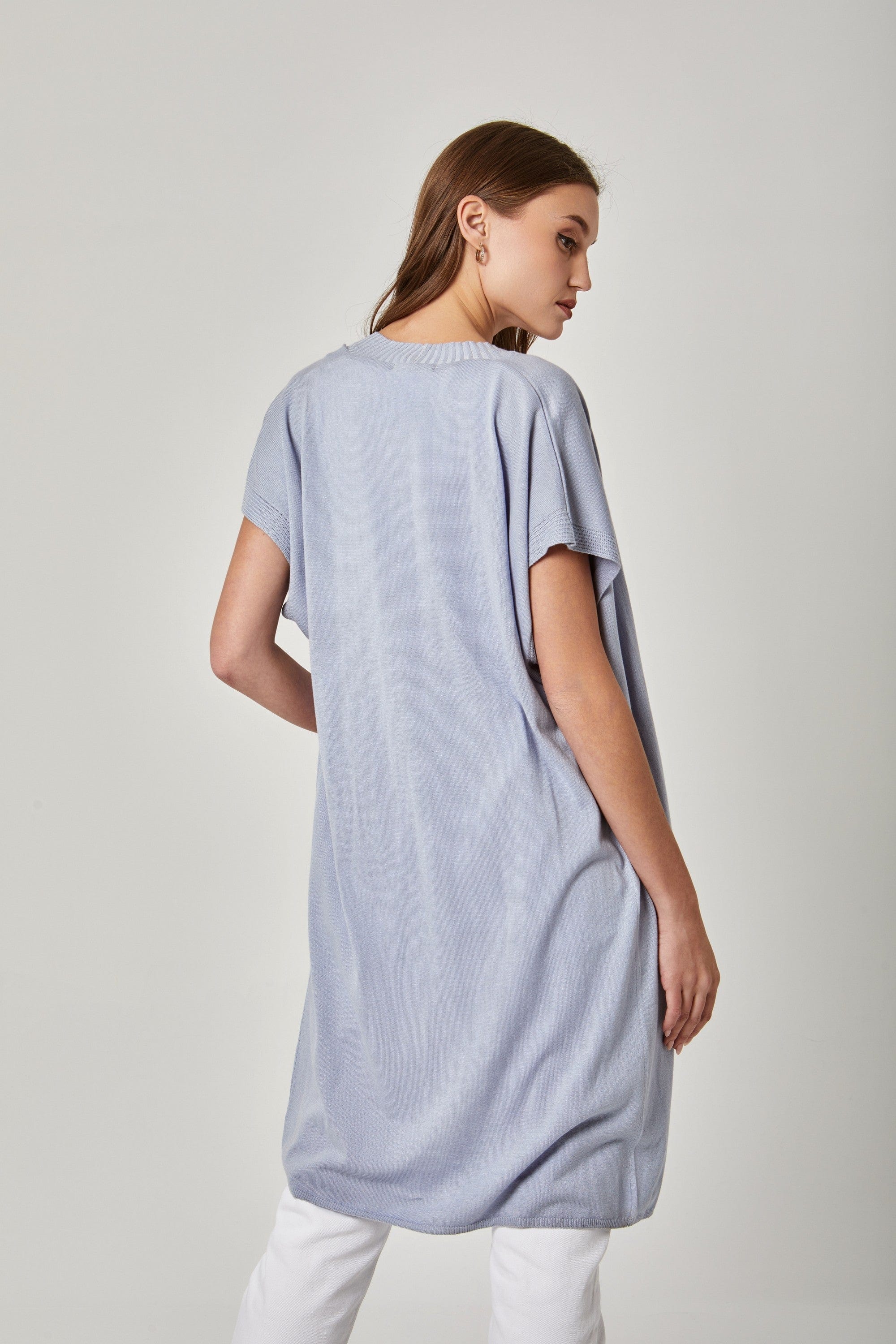 داليدرس كارديجان سادة نص كم واسع نسائي