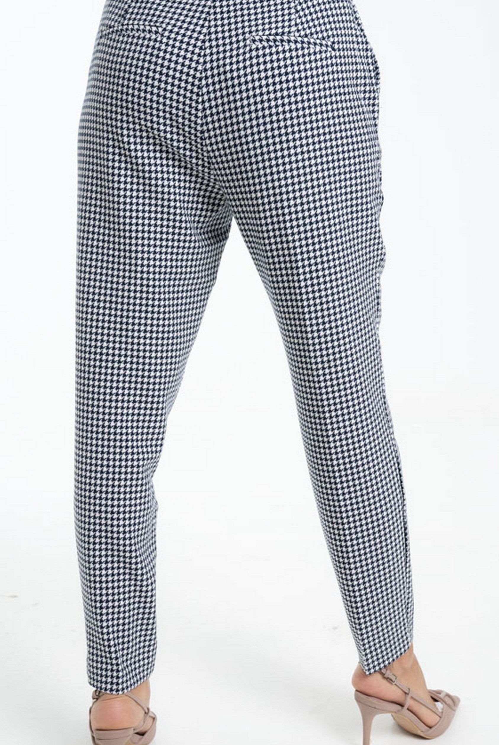 داليدرس بنطلون كاجوال كاروهات بجيوب بمطاط من الخلف أزرق داكن