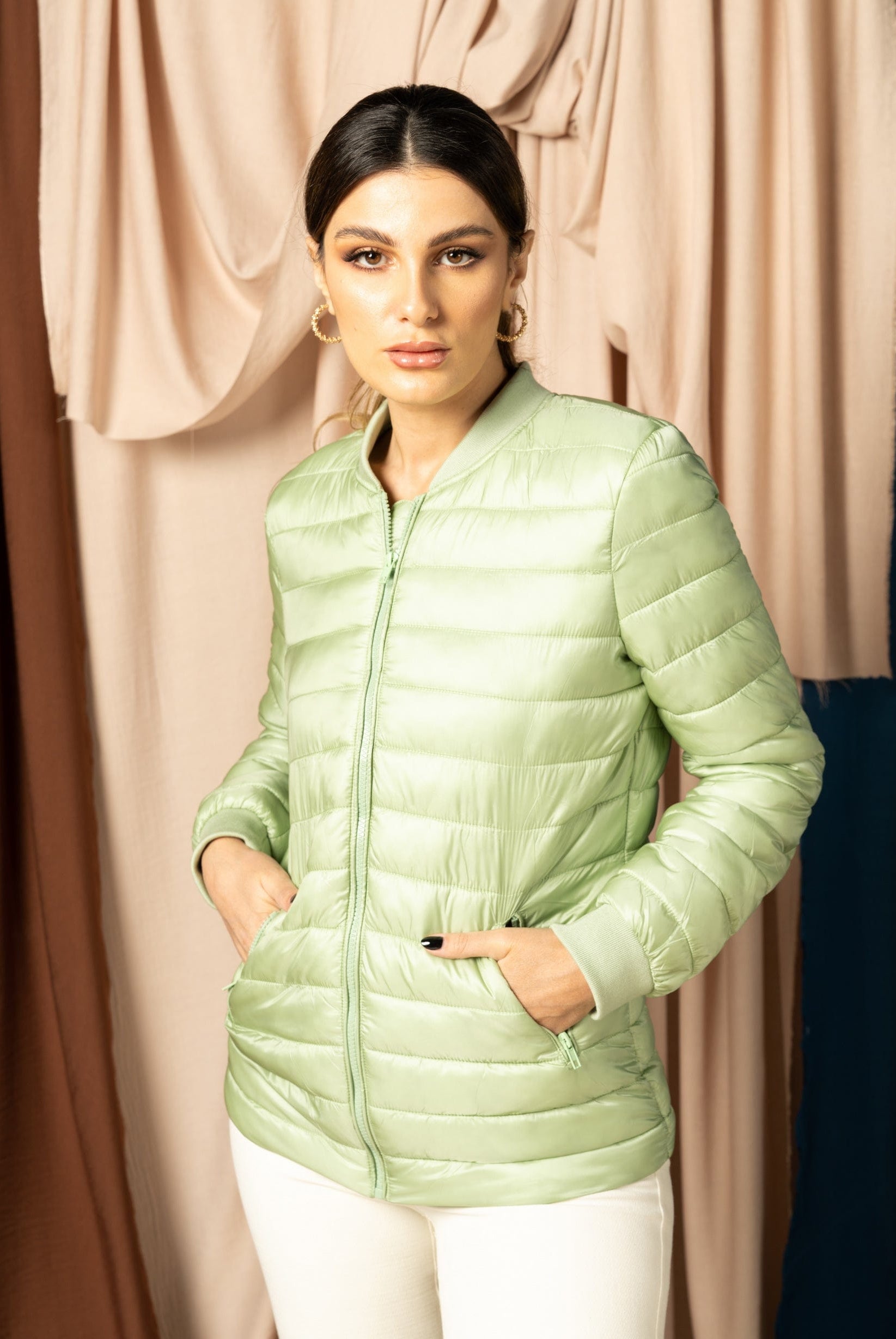 داليدرس جاكيت بامب نسائي بسحاب