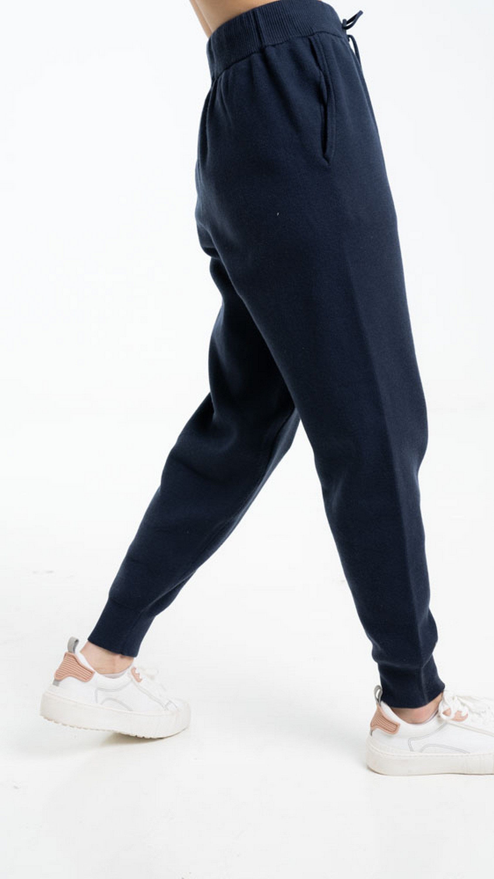 داليدرس سويت بانتس خصر مرتفع سادة برباط نسائي