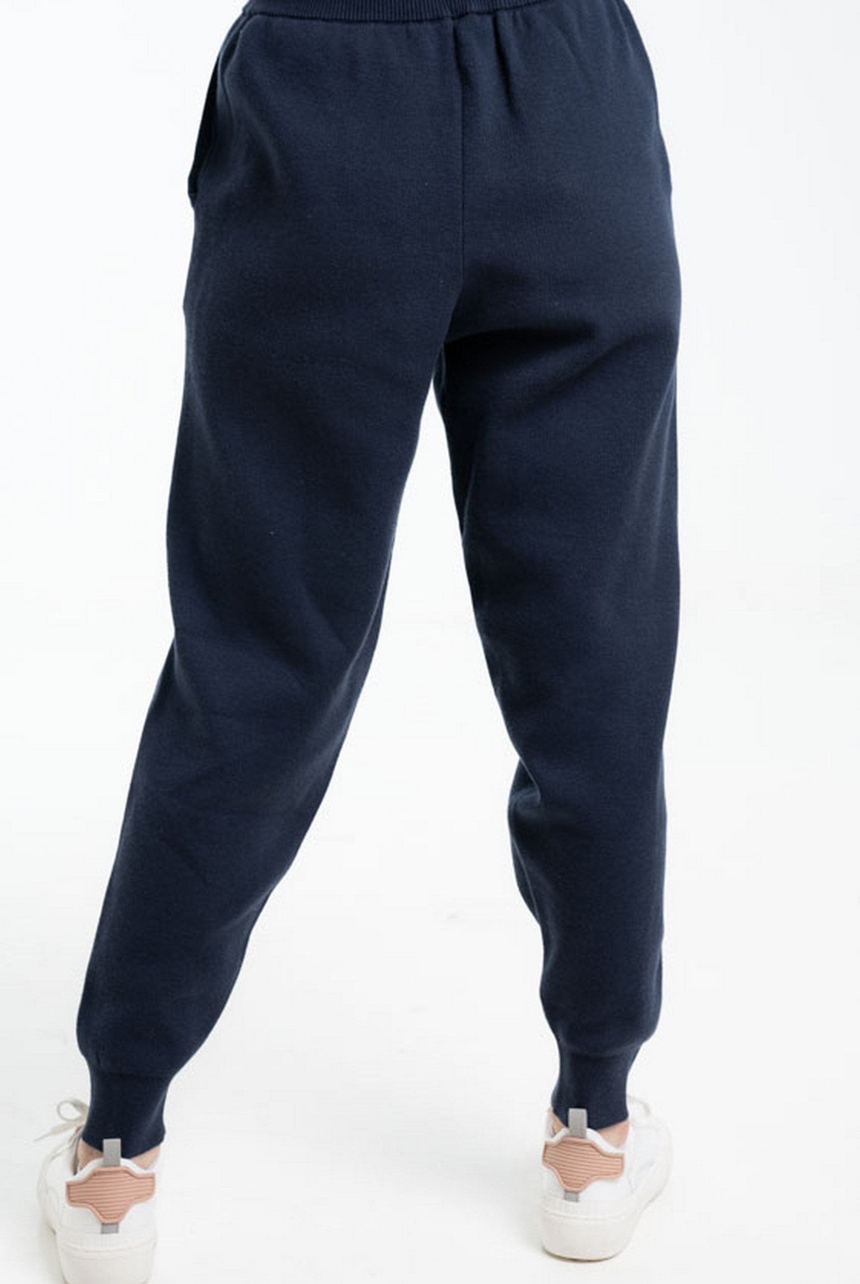 داليدرس سويت بانتس خصر مرتفع سادة برباط نسائي