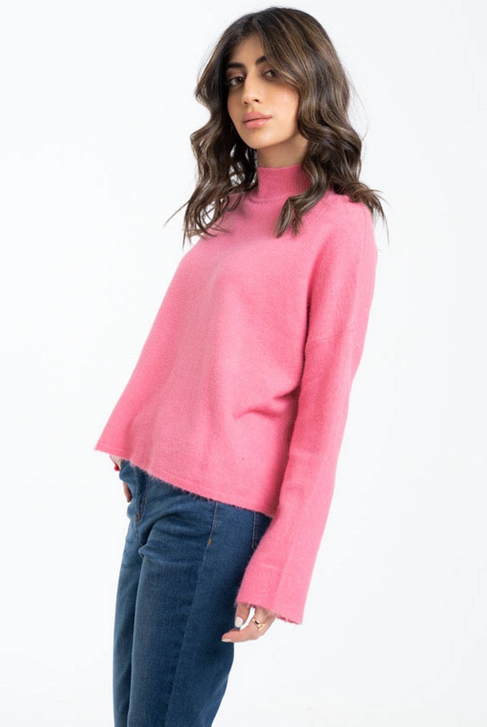 داليدرس بلوفر نسائي سادة فرو كم طويل