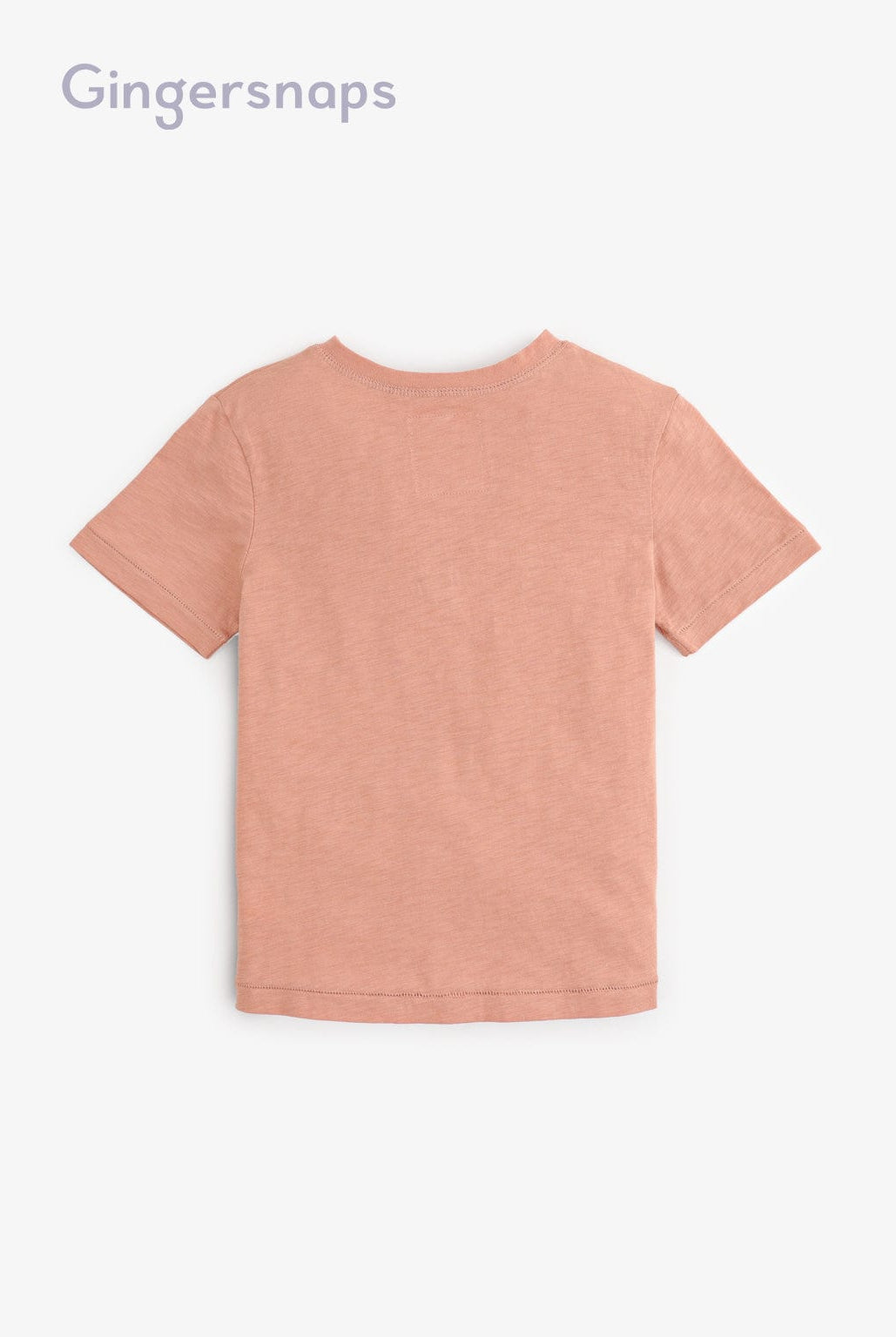 جينجرسنابس تيشيرت بجيب واحد نص كم طويل ولادي أزرق فاتح / بني