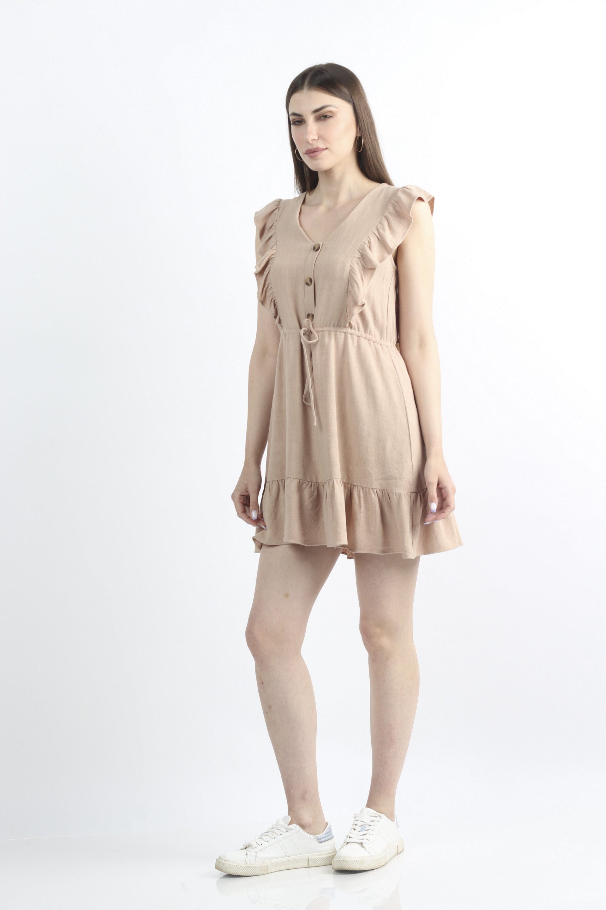 كيتشن فستان خروج قصير ربع كم فراشة