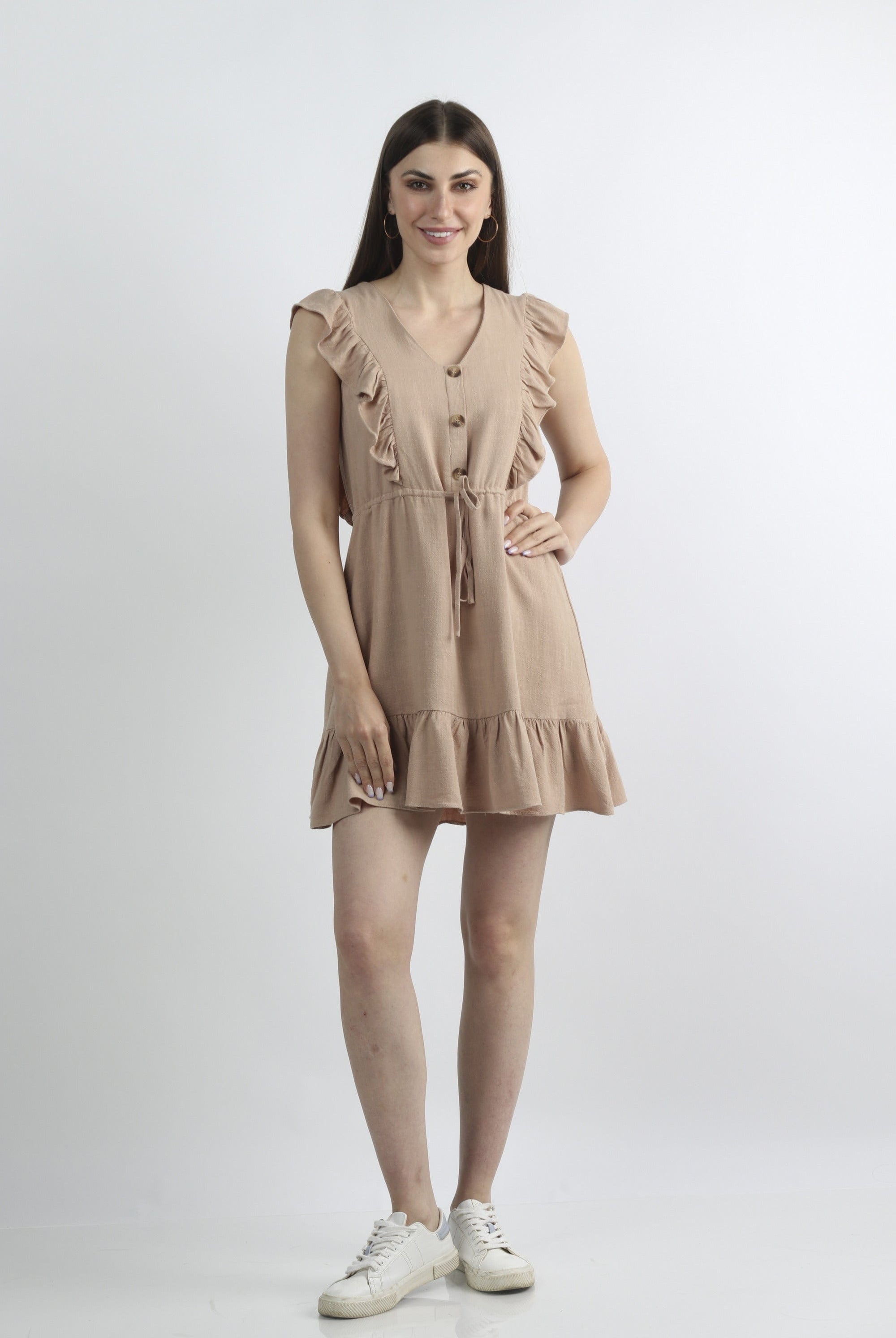 كيتشن فستان خروج قصير ربع كم فراشة