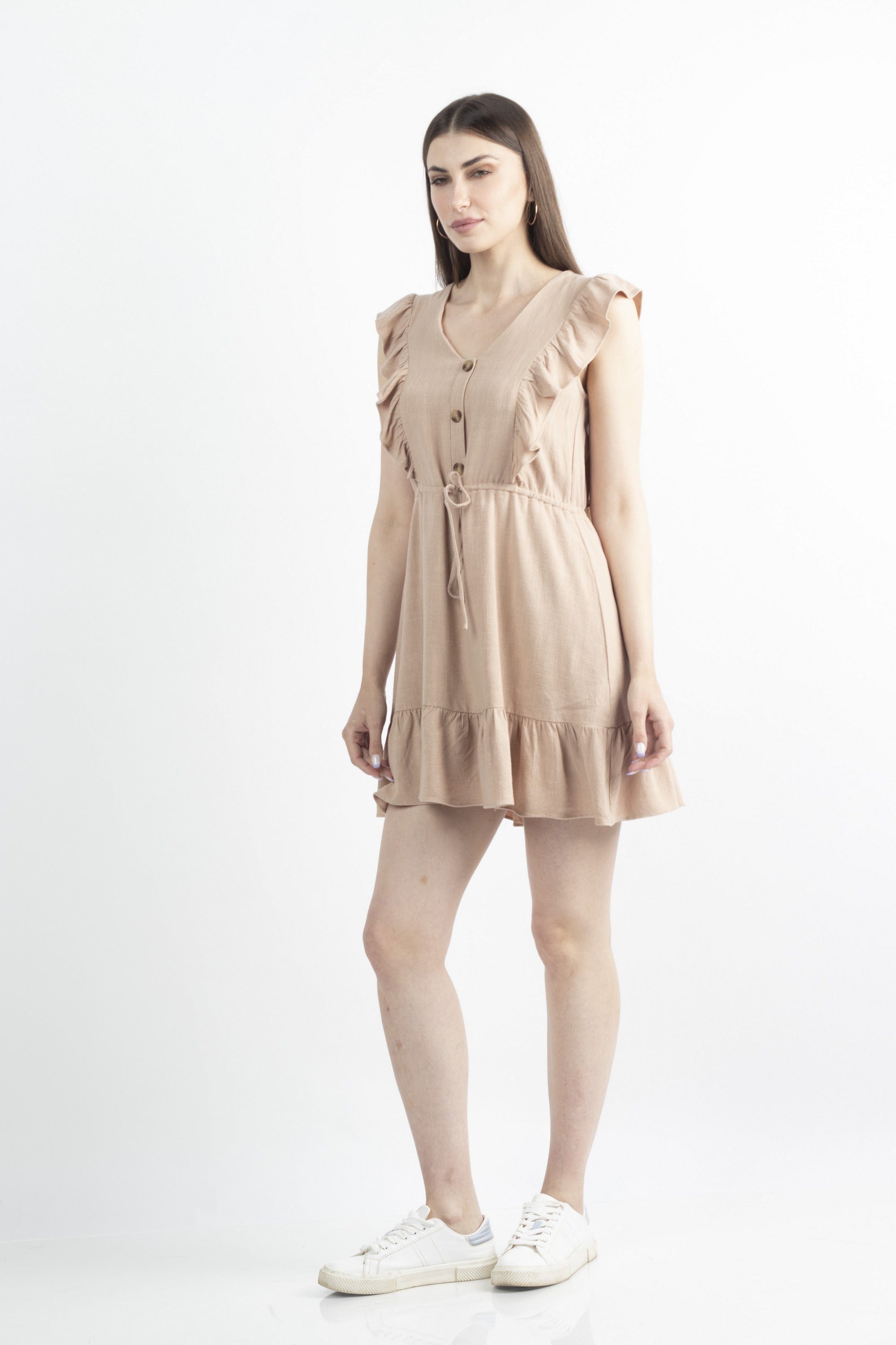 كيتشن فستان خروج قصير ربع كم فراشة