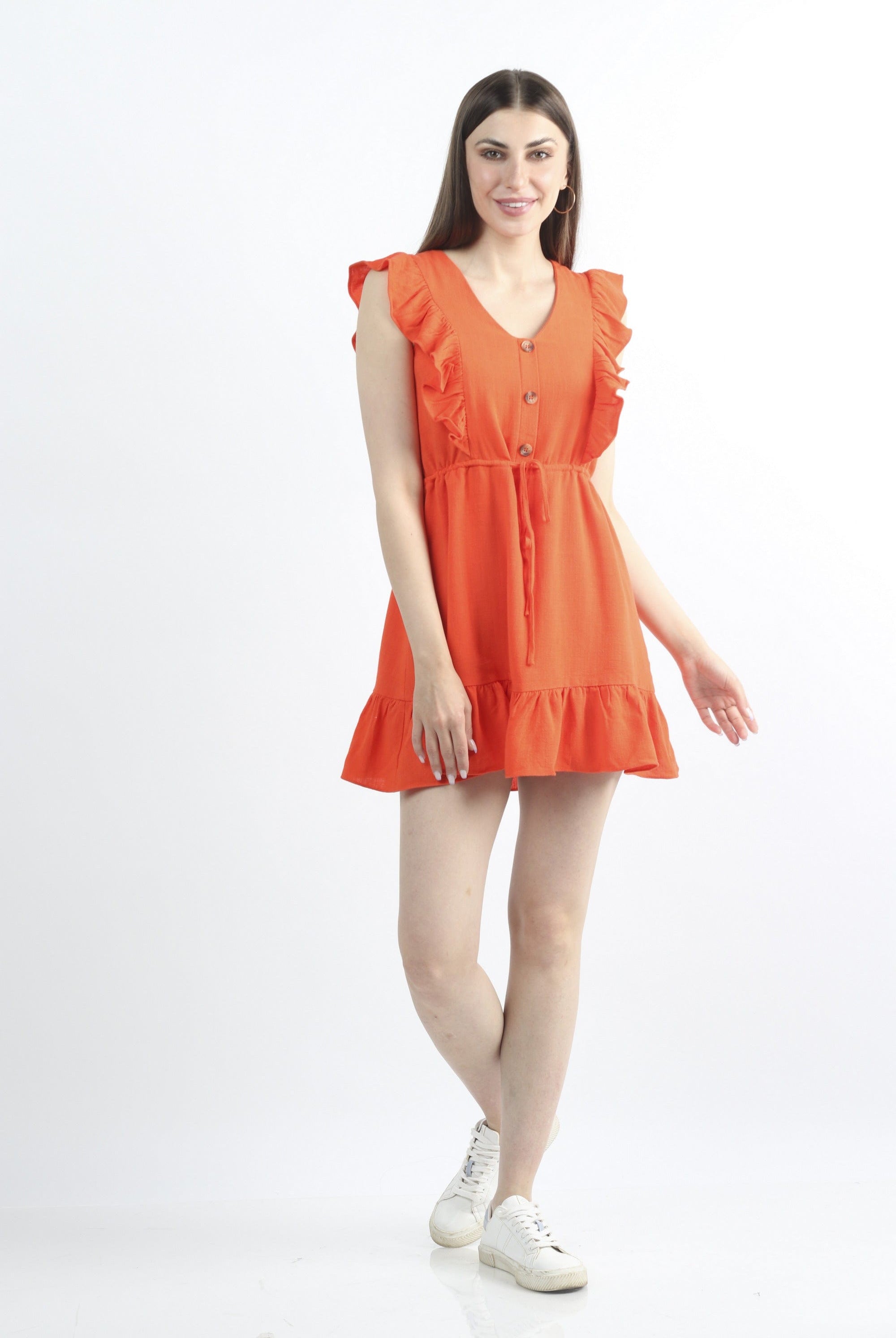 كيتشن فستان خروج قصير ربع كم فراشة