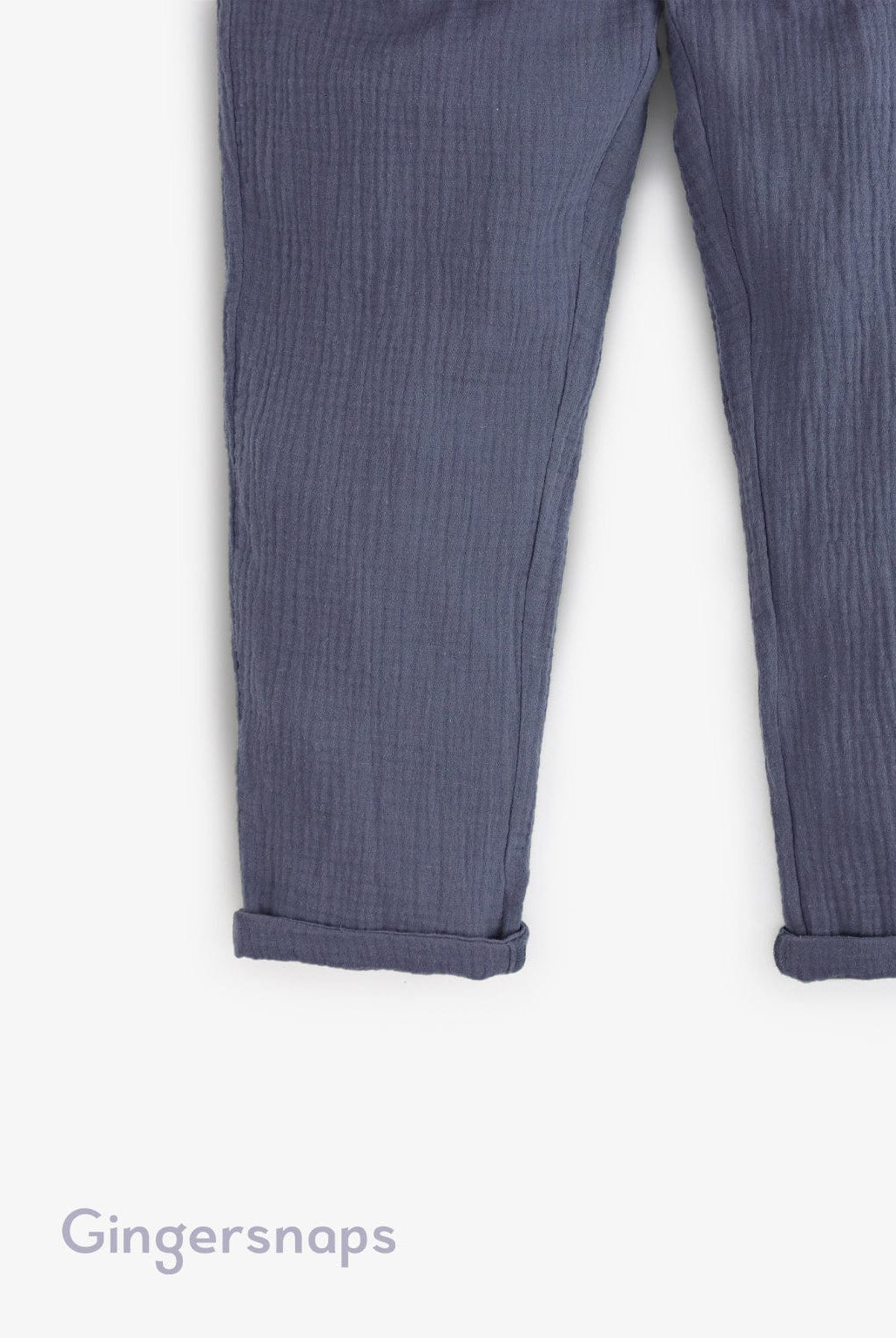 جينجرسنابس بنطلون أولادي بكسرات وجيوب جانبية أزرق