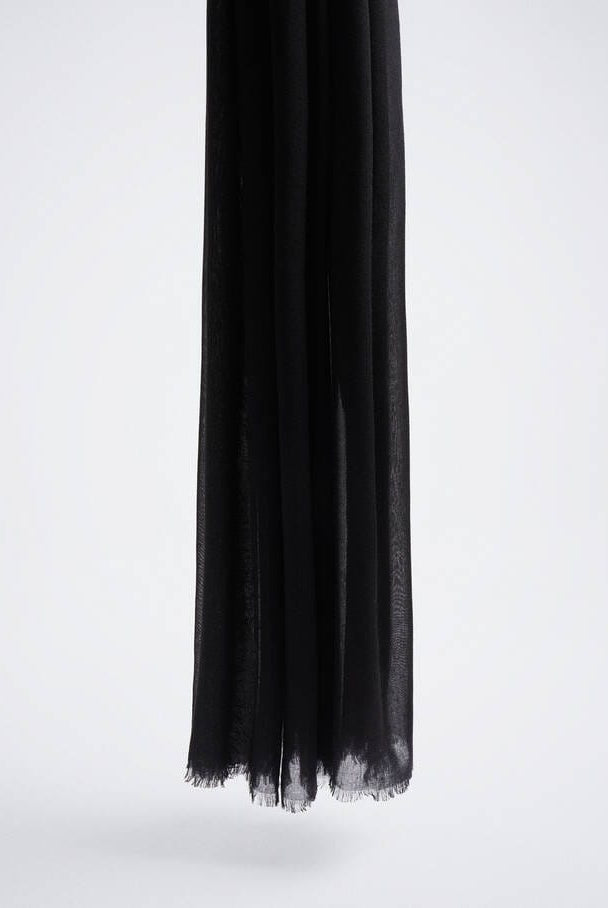 بارفوا وشاح شعر شتوي سادة من البوليستر الناعم