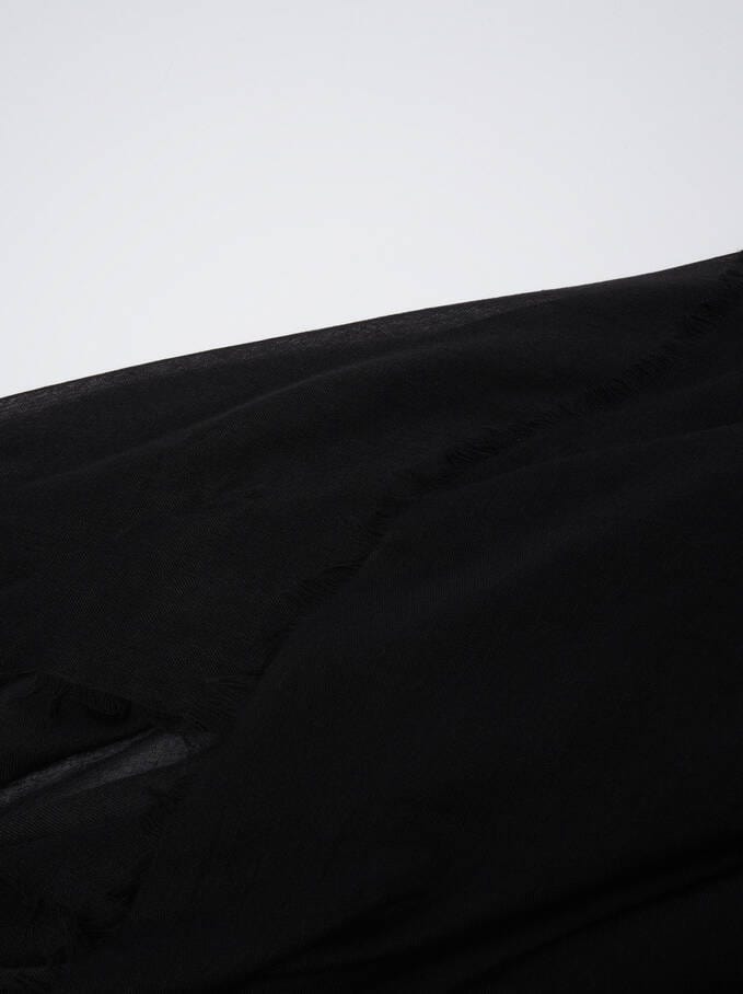 بارفوا وشاح شعر شتوي سادة من البوليستر الناعم