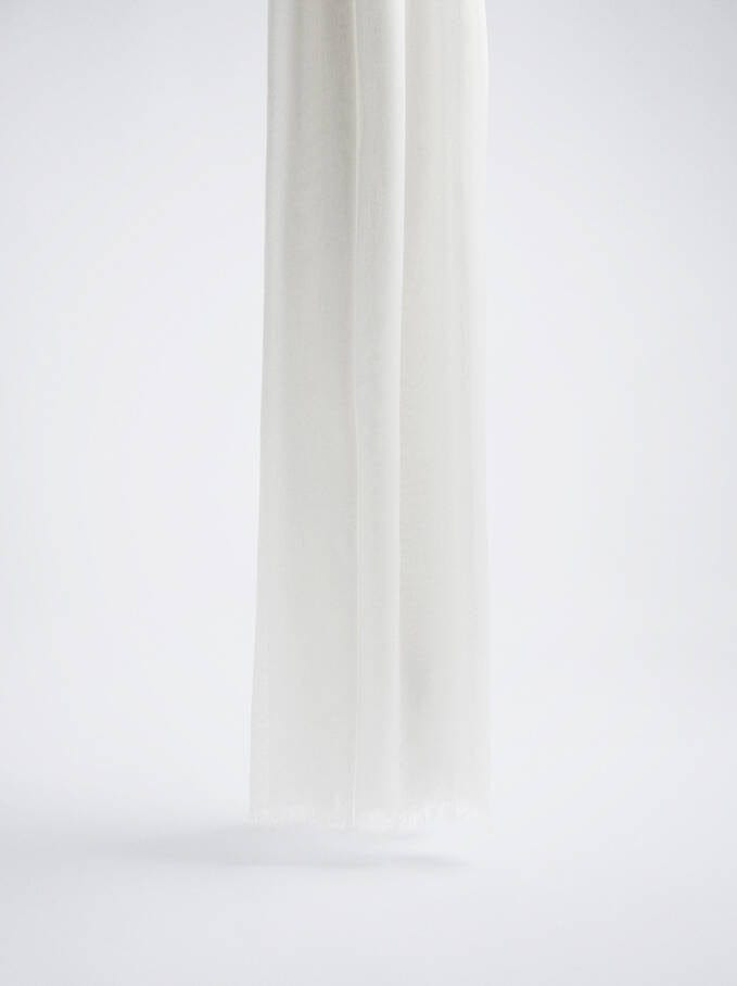 بارفوا وشاح شعر شتوي سادة من البوليستر الناعم