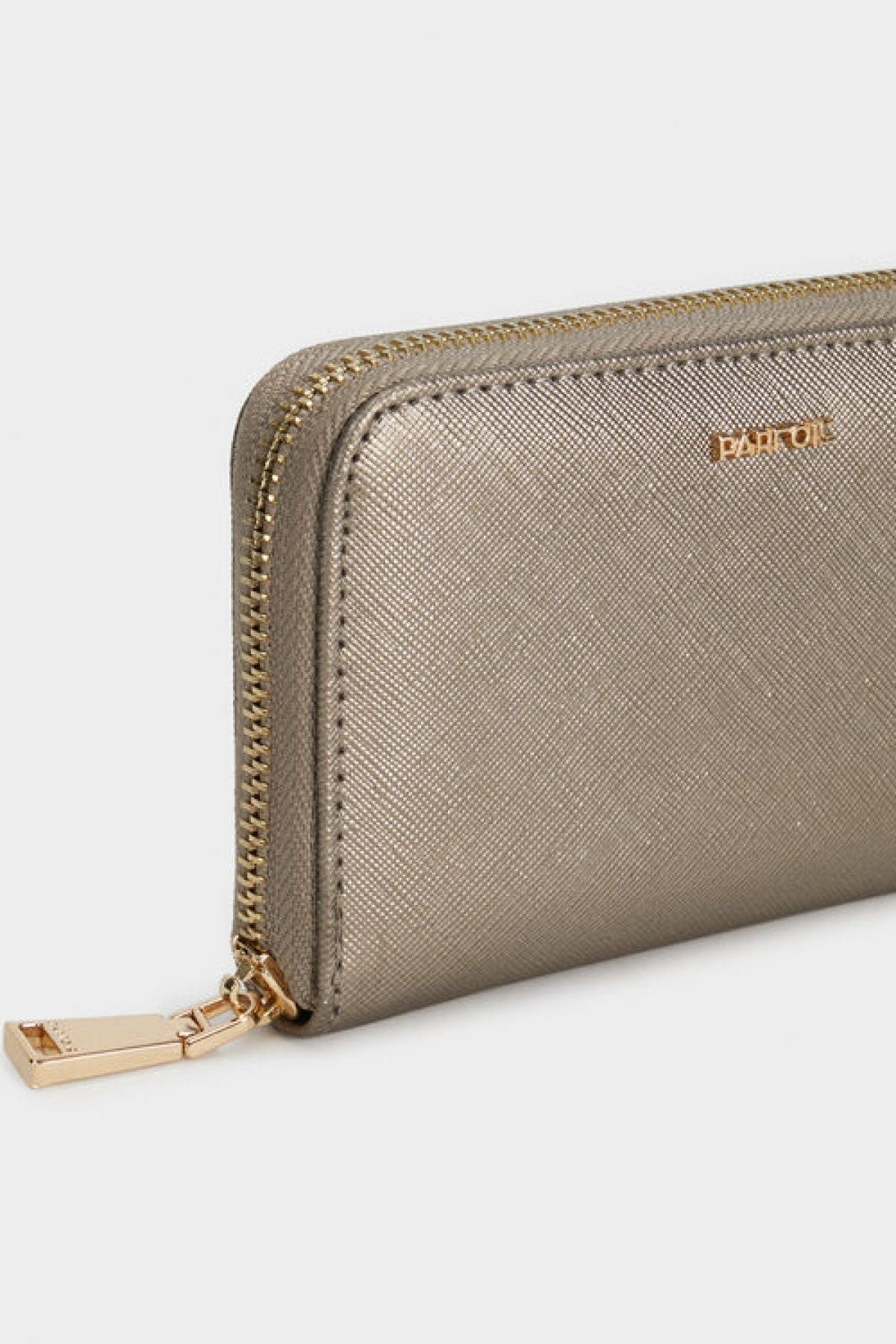 بارفوا محفظة بسحاب مدمجة فضي