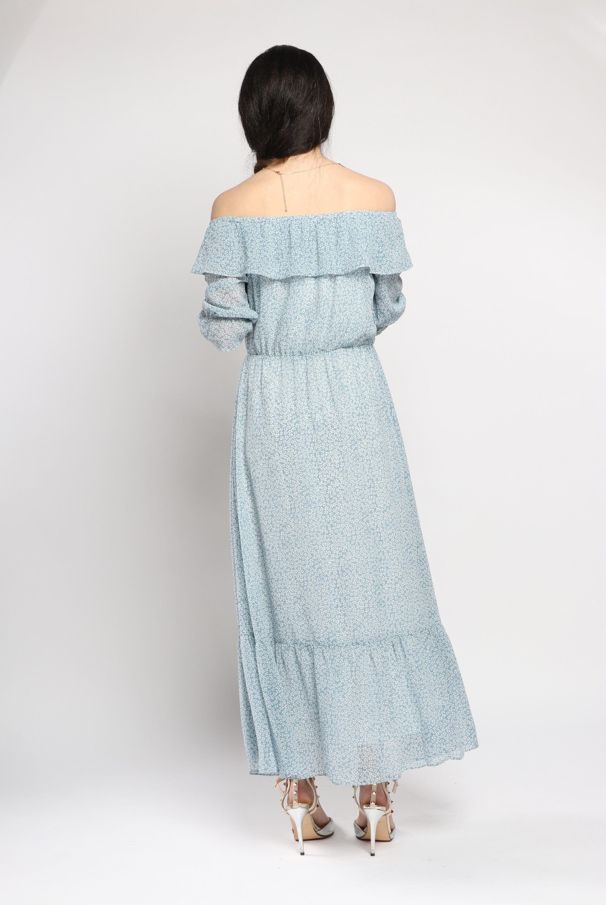 كيتشن فستان ماكسي سادة برباط على الصدر حمالات نسائي