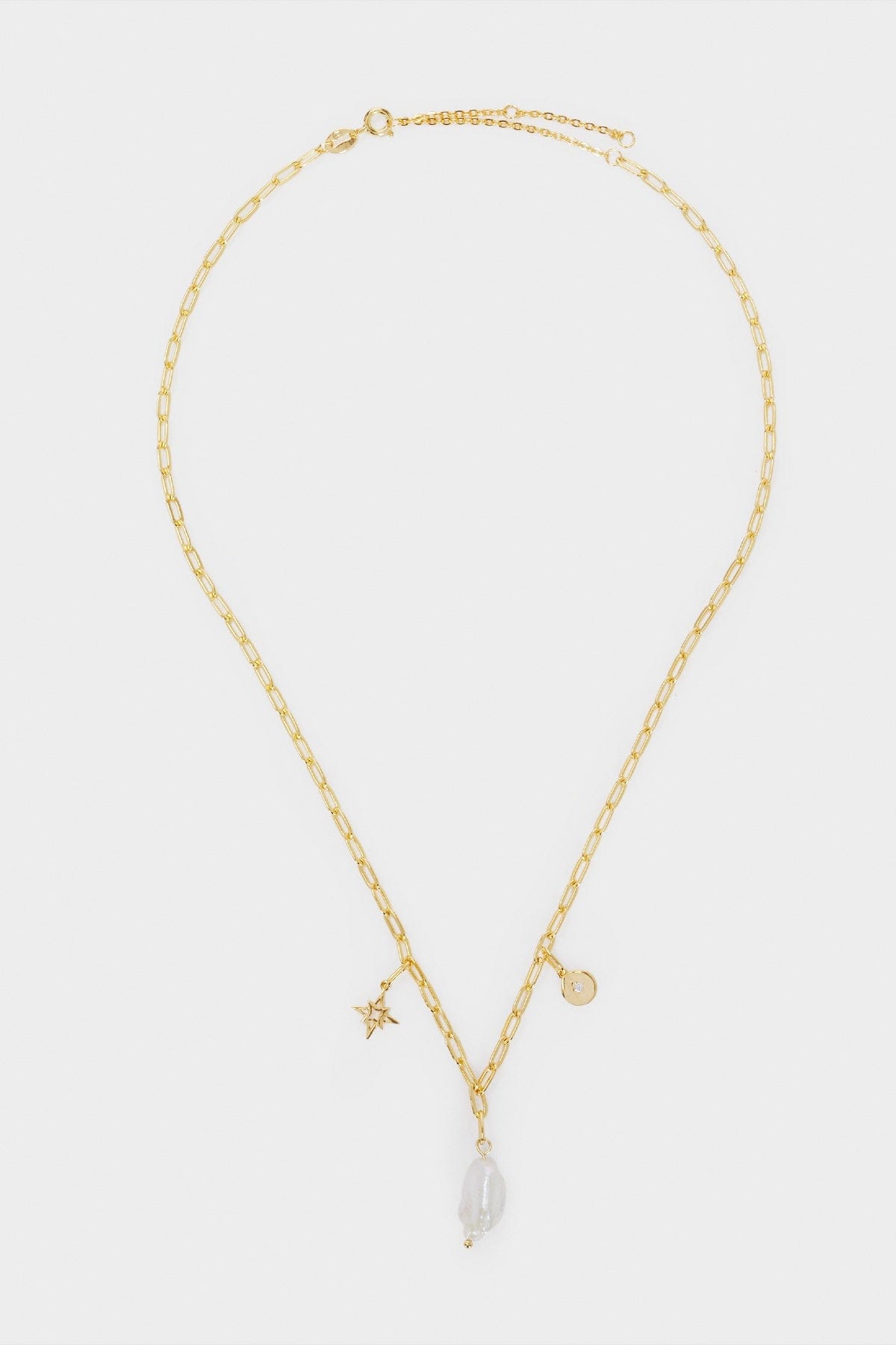 بارفوا قلادة فضية قصيرة 925 بفصوص لؤلؤ طبيعية نسائية بيج