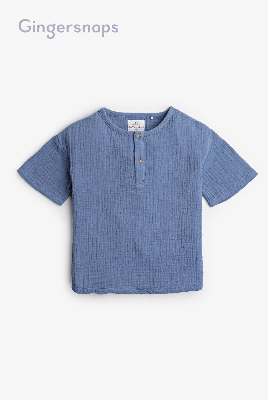 جينجرسنابس قميص أولادي عباية بكشكة أزرق