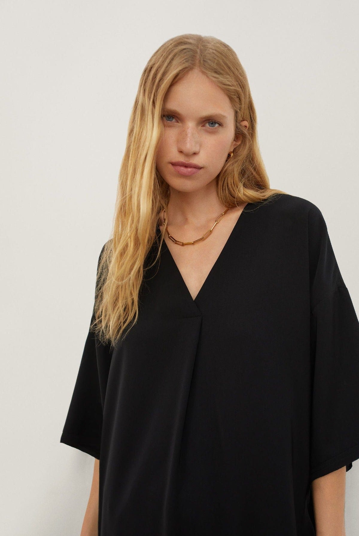 بارفوا فستان سادة سبعة قصير 3/4 كم نسائي