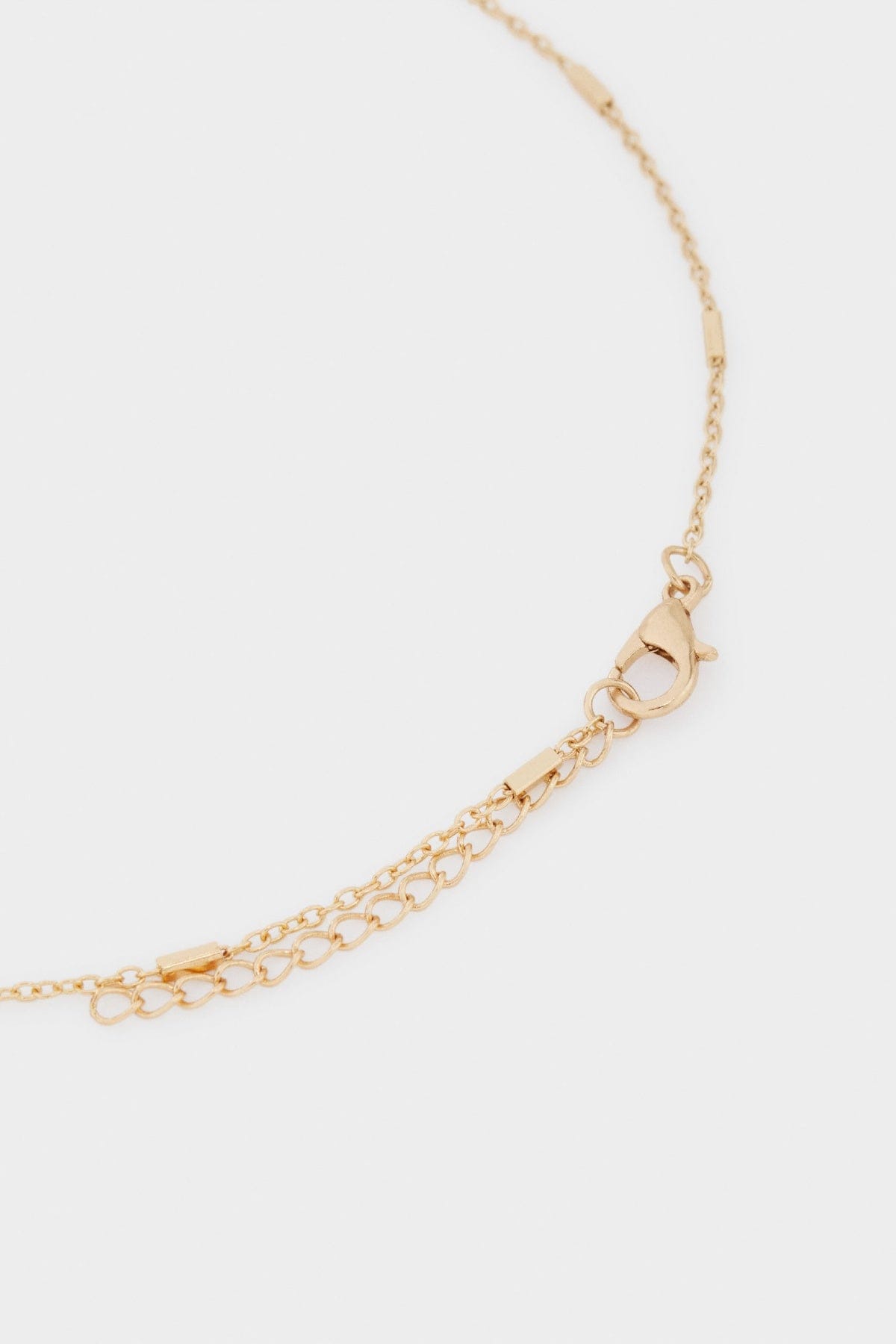 بارفوا سلسلة ذهبية سادة مزينة بالأحجار منقوشة نسائي تركواز