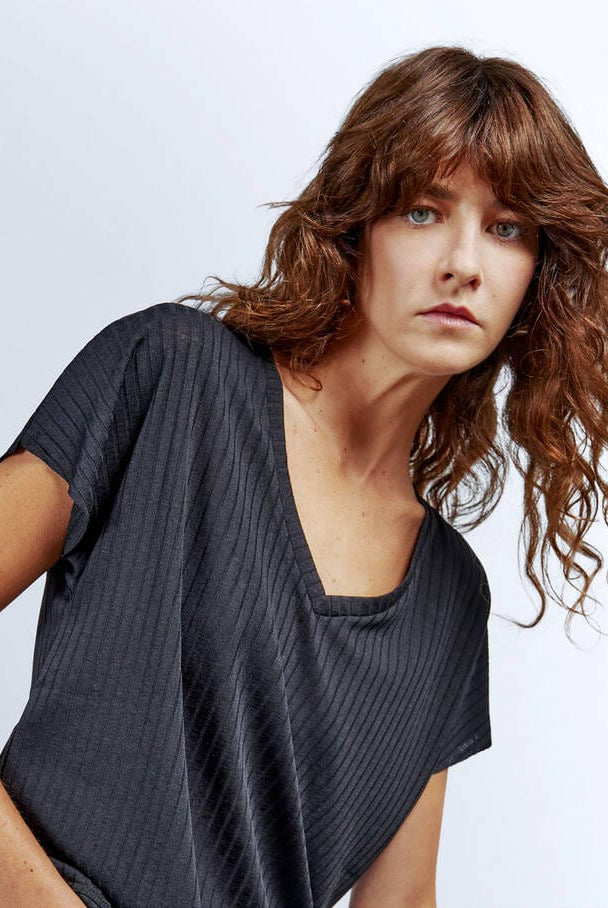 بارفوا تيشرت سادة سبعه نص كم