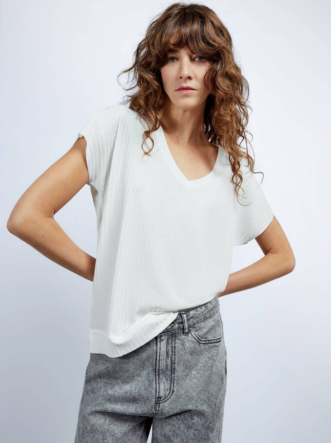 بارفوا تيشرت سادة سبعه نص كم