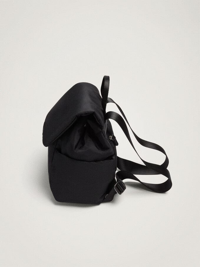 بارفوا شنطة ظهر نسائية بجيب أمامي كبير بشنطة جانبية صغيرة