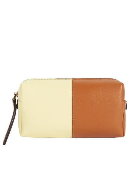 بارفوا محفظه حريمي نسائي لونين أصفر باستل