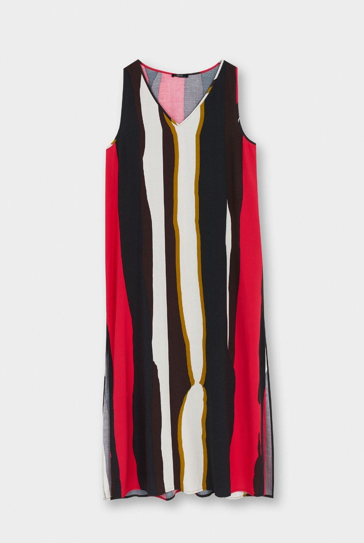 بارفوا فستان ميدي مطبوع مع حمالات متعدد الألوان