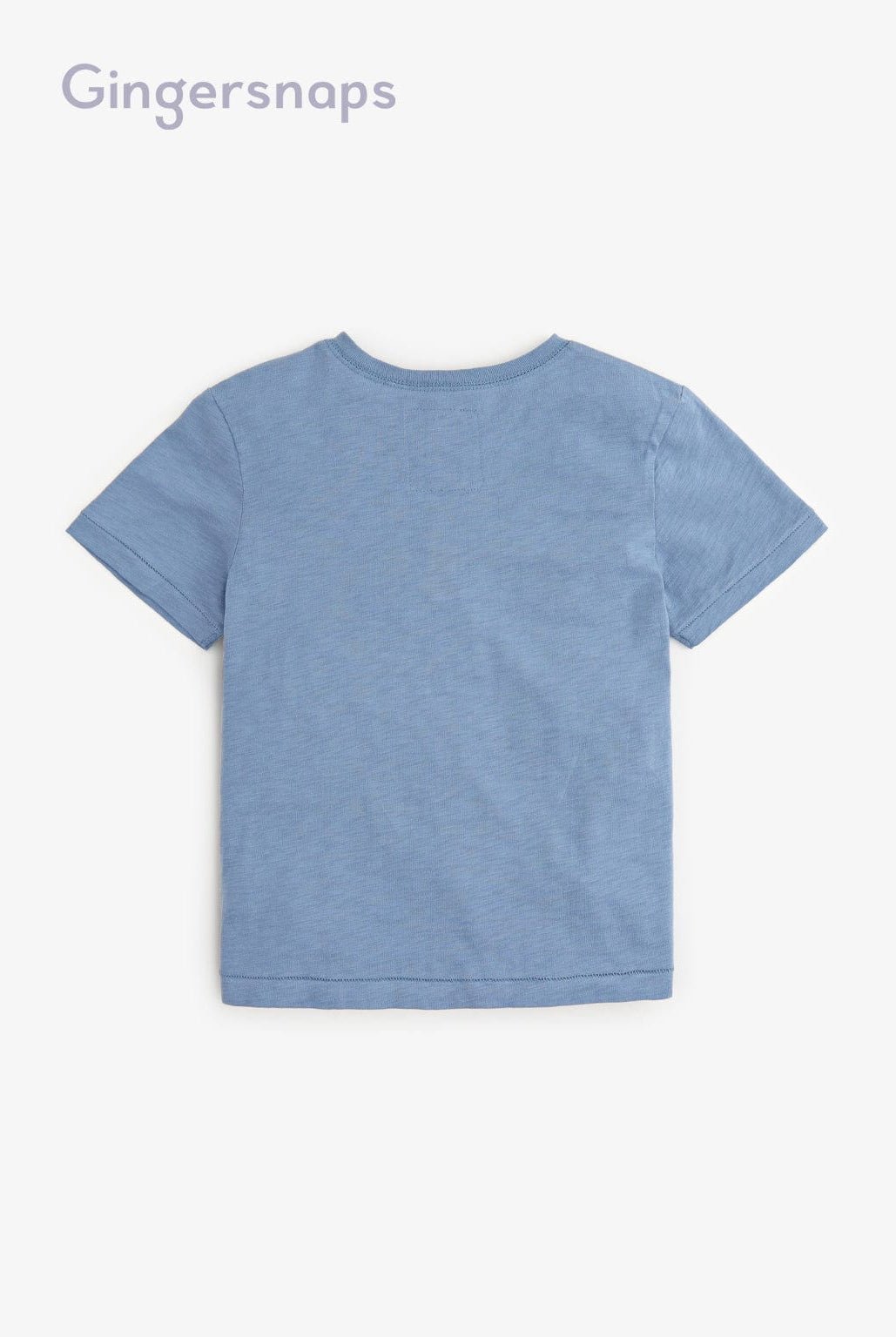 جينجرسنابس تيشيرت قطني بأزرار أمامية نص كم أولادي أزرق/وردي