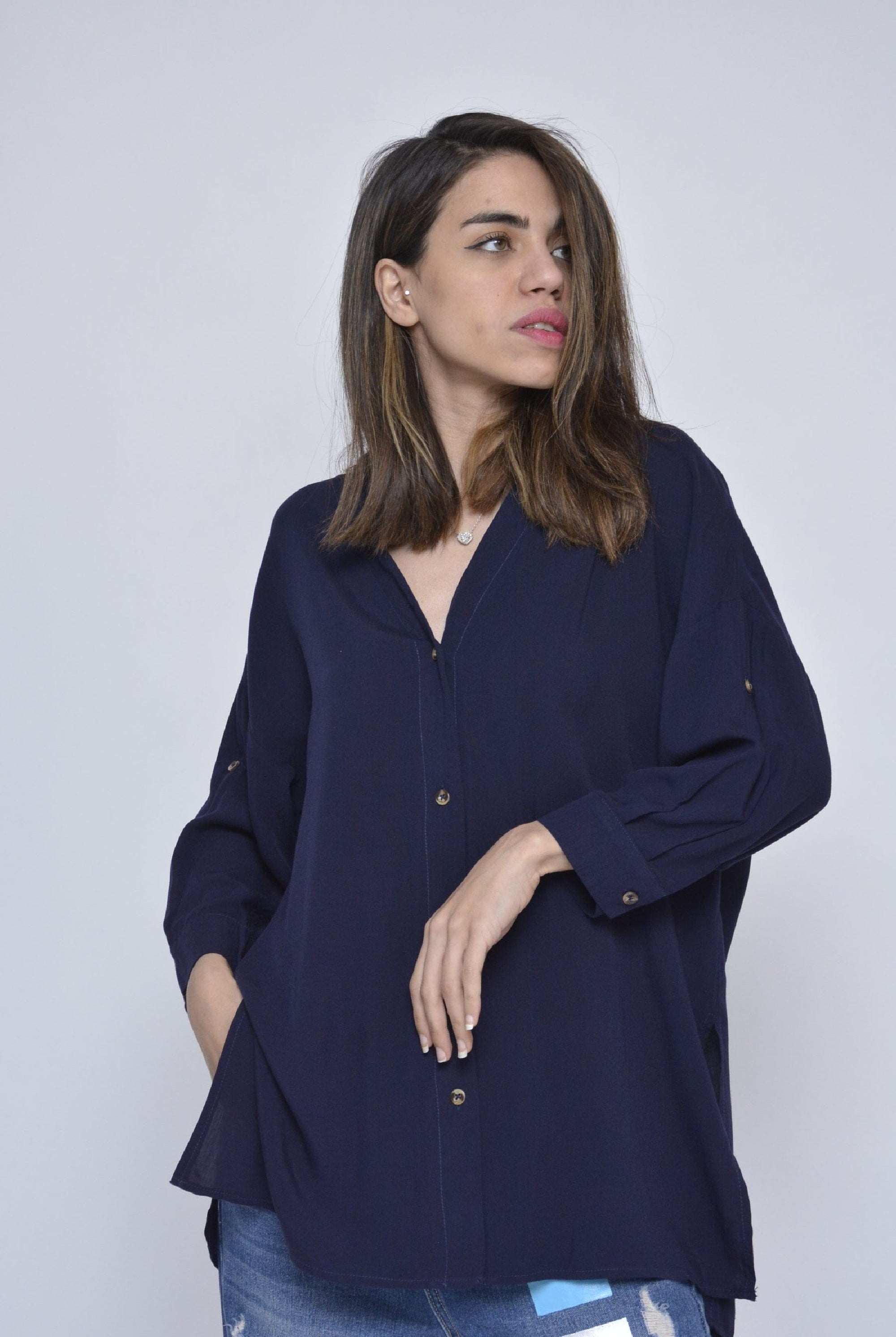 كيتشن كارديجان نسائي سادة بزراير واسع