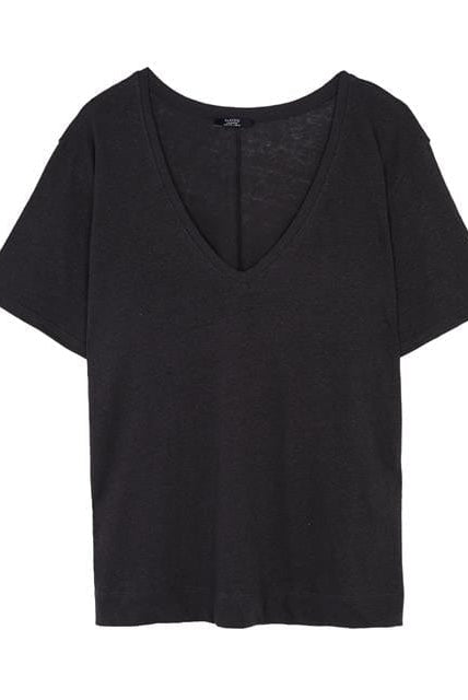 بارفوا تيشيرت برقبه سبعه عميقة نسائي