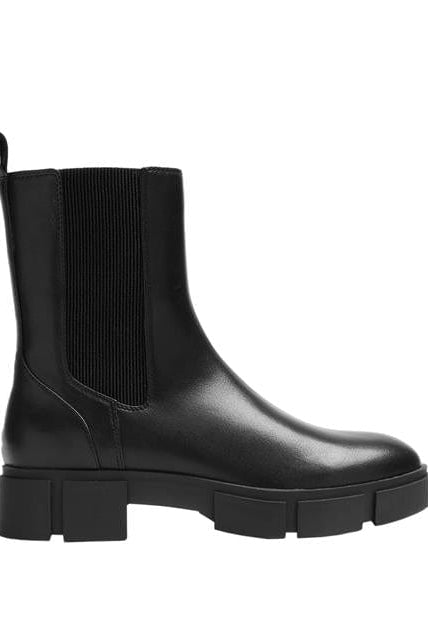 بارفوا حذاء هاف بوط بدون رباط جلد