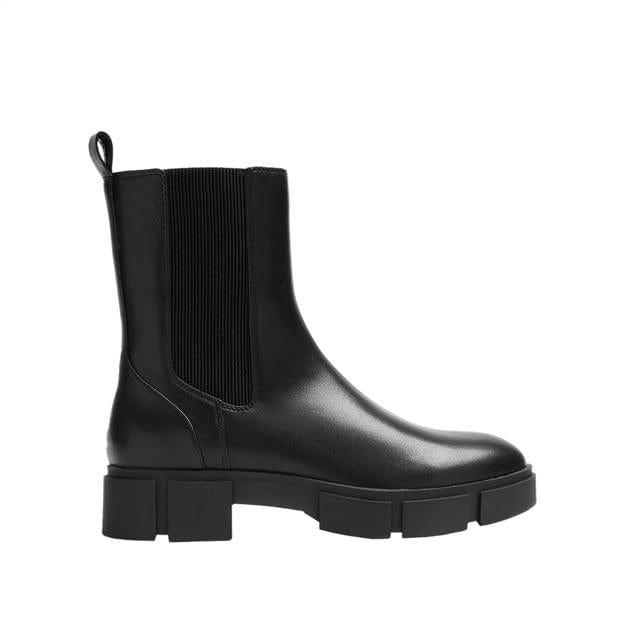 بارفوا حذاء هاف بوط بدون رباط جلد