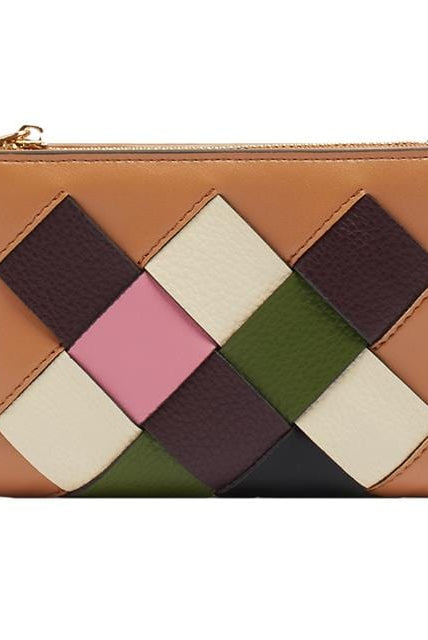 بارفوا محفظة جلد ألوان متداخلة نسائي جملي