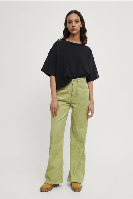 بارفوا بنطلون قماش نسائي واسع من الأسفل