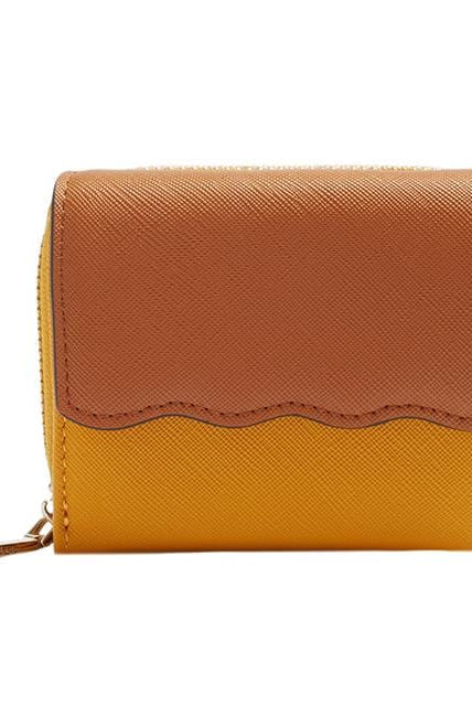 بارفوا محفظة صغيرة بسحاب لونين سادة