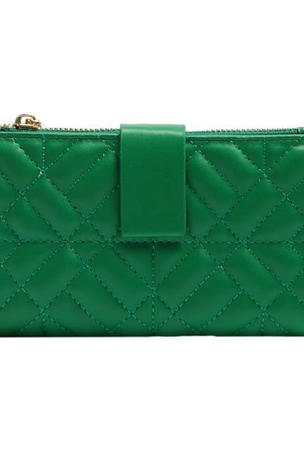 بارفوا حافظة كروت شخصية جلد بسحاب نسائي