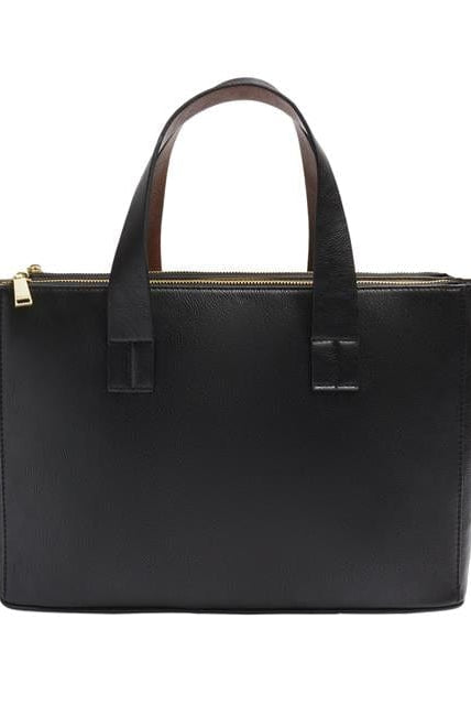 بارفوا حقيبة يد نسائية مربعة أسود