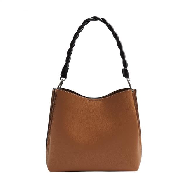 بارفوا شنطة يد جلد سادة نسائي