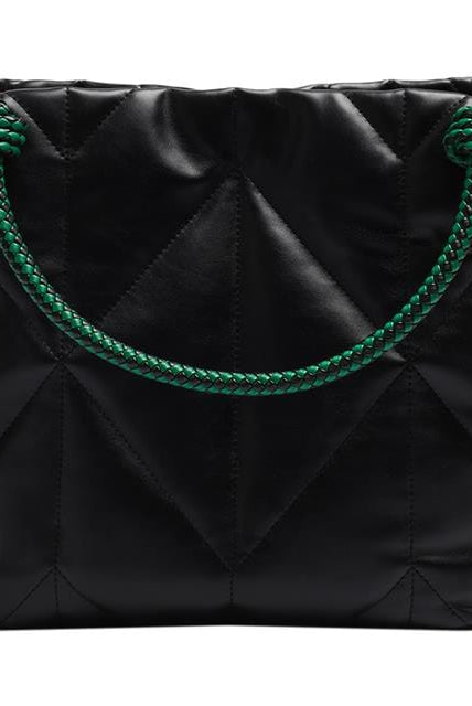 بارفوا شنطة كتف جلد PU أسود