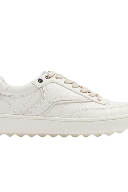 بارفوا حذء رياضي نسائي برباط أبيض