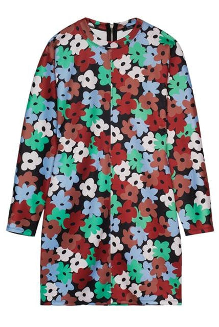 بارفوا فستان مشجر نسائي بأزرار أمامية