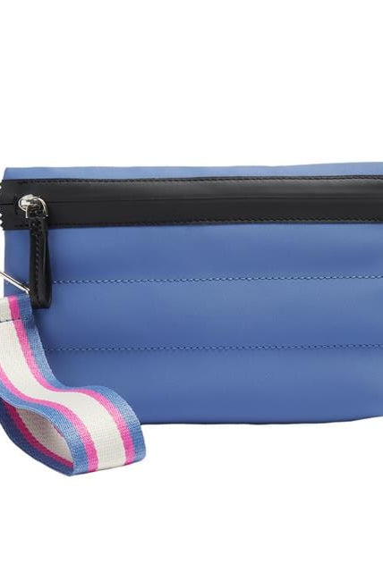 بارفوا محفظة سادة نسائي بسحاب أزرق